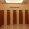 Confessional with five doors, two for the confessors and three for the penitent.
